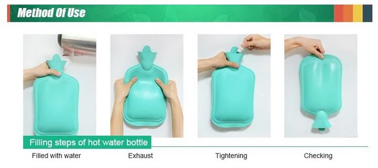 Beautiful Rubber Hot Water Bottle for Hand Warmer