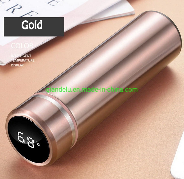Customized Stainless Steel UV Sterilizing Flask LED Display Self-Cleaning Smart Water Bottle Thermal Insulated Vacuum LED Cup Mug