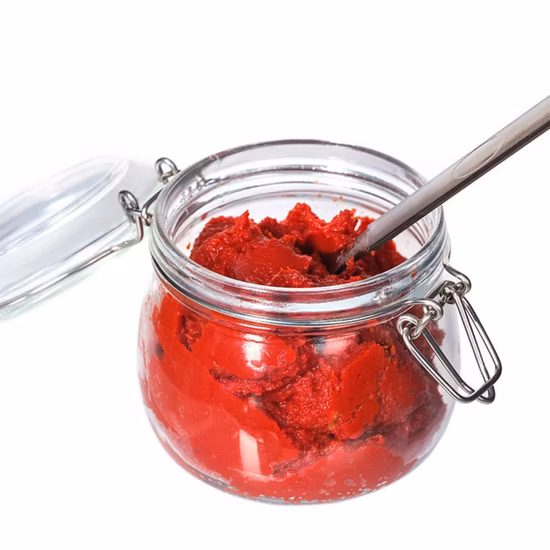 Round Glass Preserve Food Storage Jar with Glass Lid