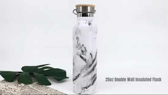 Double Wall Stainless Steel Eco Friendly Vacuum Insulated Flask Sport Water Bottle with Lid
