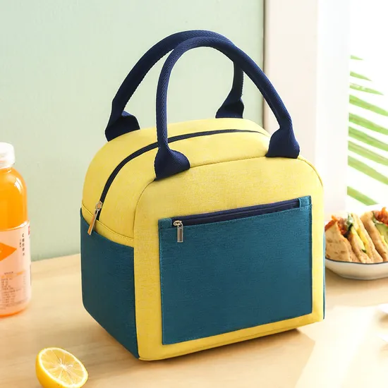 Oil Resistant Portable Students Office Lunch Bags Thicken Insulated Lunch Cooler Box