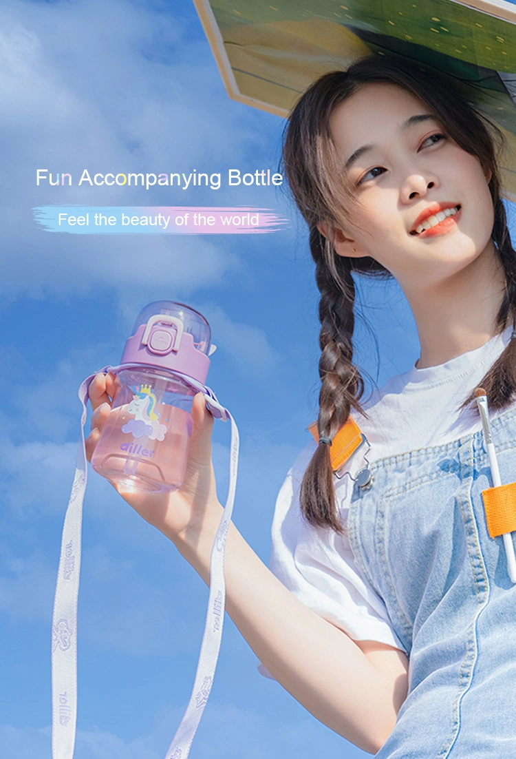 Wholesale Cute Portable Tritan BPA Free Water Bottle with Strap