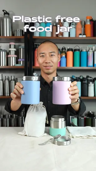 Full Stainless Steel Insulated Food Jar Vacuum Leakproof Jar for Organic Meal Prep and Sustainable Home Use OEM 