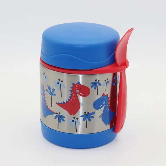 300ml Double Wall Vacuum Food Flask Thermoses Stainless Steel Insulated Food Jar Thermoses for Hot Food 