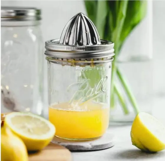 Glass Jar Lid Stainless Steel Food Grade Salad Condiments Cup and Secure Lid Mason Jar Lid 