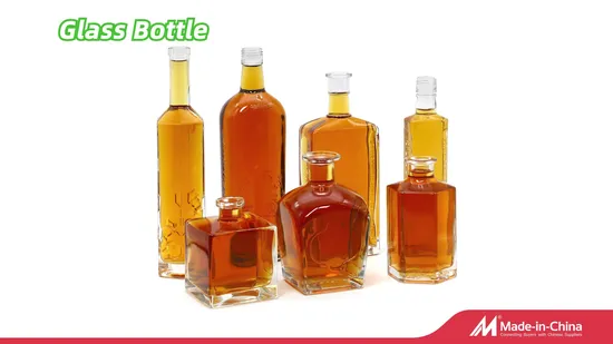 Soda Water Juice Beverage 1 L Clear Glass Bottle of Food Grade 