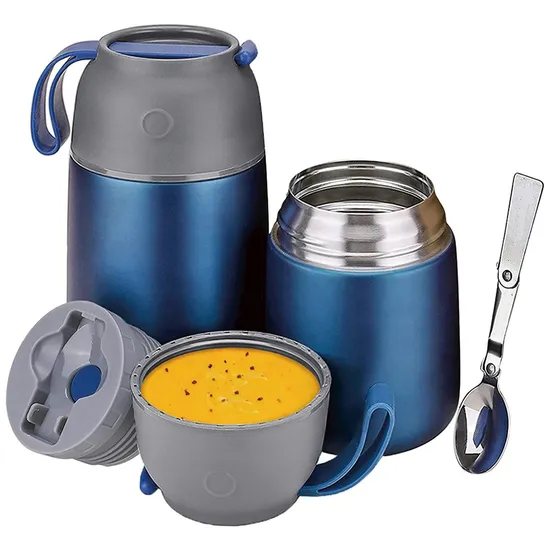 Factory Wholesale Eco Friendly Stainless Steel Double Wall Insulated Lunch Box Vacuum Flask Insulated Food Jar 