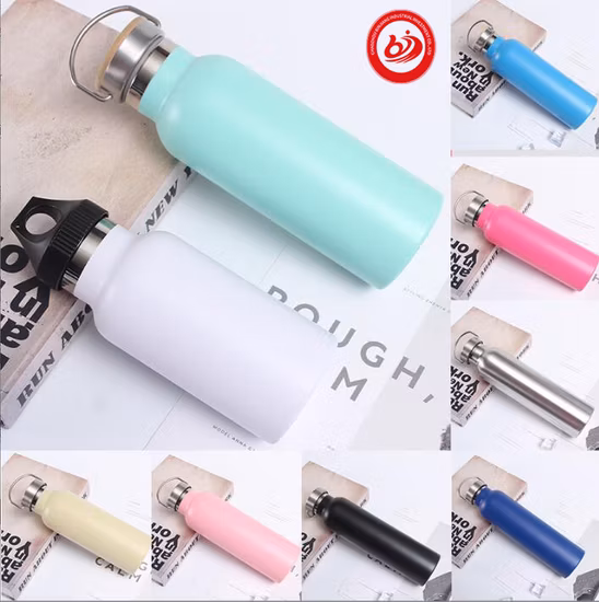 American Wide Mouth Portable Travel Sport Big Capacity Stainless Steel Water Bottle
