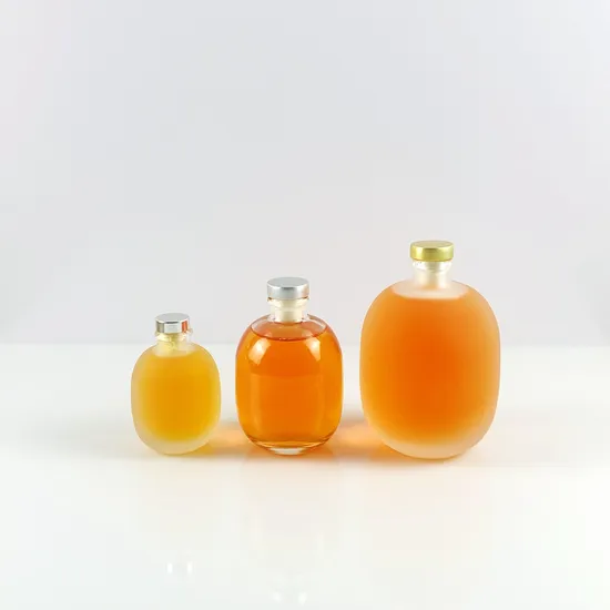 Glass Beverages Bottles with Cork Caps Glass Drinking Wine Bottles Reusable Glass Juice Packaging 
